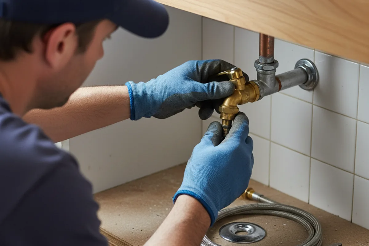 Shutoff valve and fitting work during Faucet and Fixture Repair in Ironside